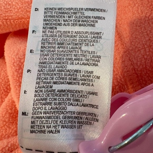 Adidas Women's Response Icon Hooded Sweatshirt Coral with White Stripes Size L - Picture 9 of 12